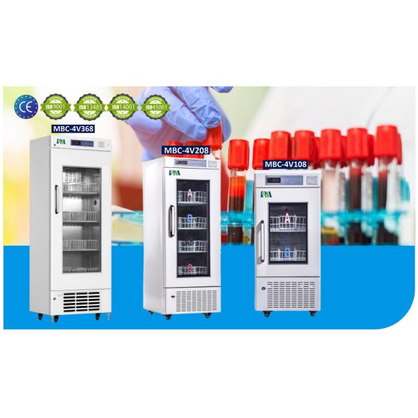 Дверь холодильника хранения крови серии 108L MBC-4V одиночная стеклянная глубоко