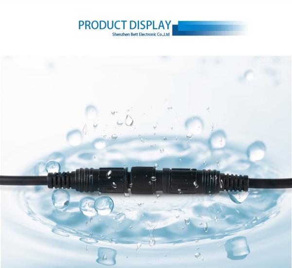 m10 nylon led outdoor waterproof male and female Circular plug wire connector pairing