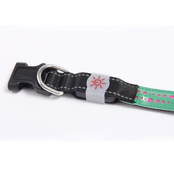 Recarregável ajustável de USB da coleira de cão do diodo emissor de luz personalizado para o cão Cat Night Safety