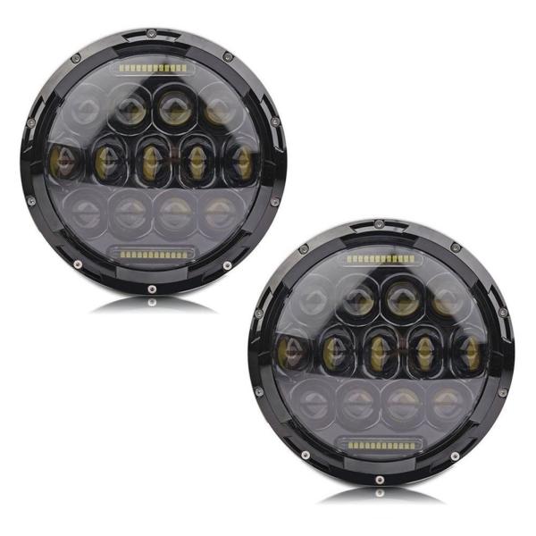 7 Hi Lo Beam 75w Led Jeep Headlights With Aluminum Die Cast Housing