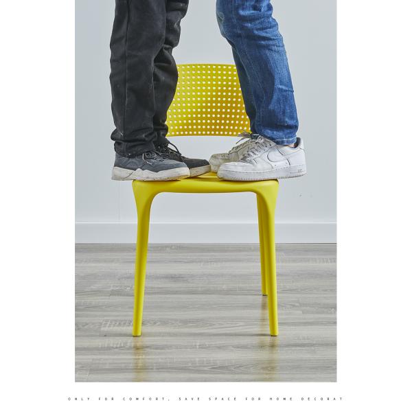 Lawn Stackable Plastic Garden Chairs And Table Colorful Moon Seat Dining Stool