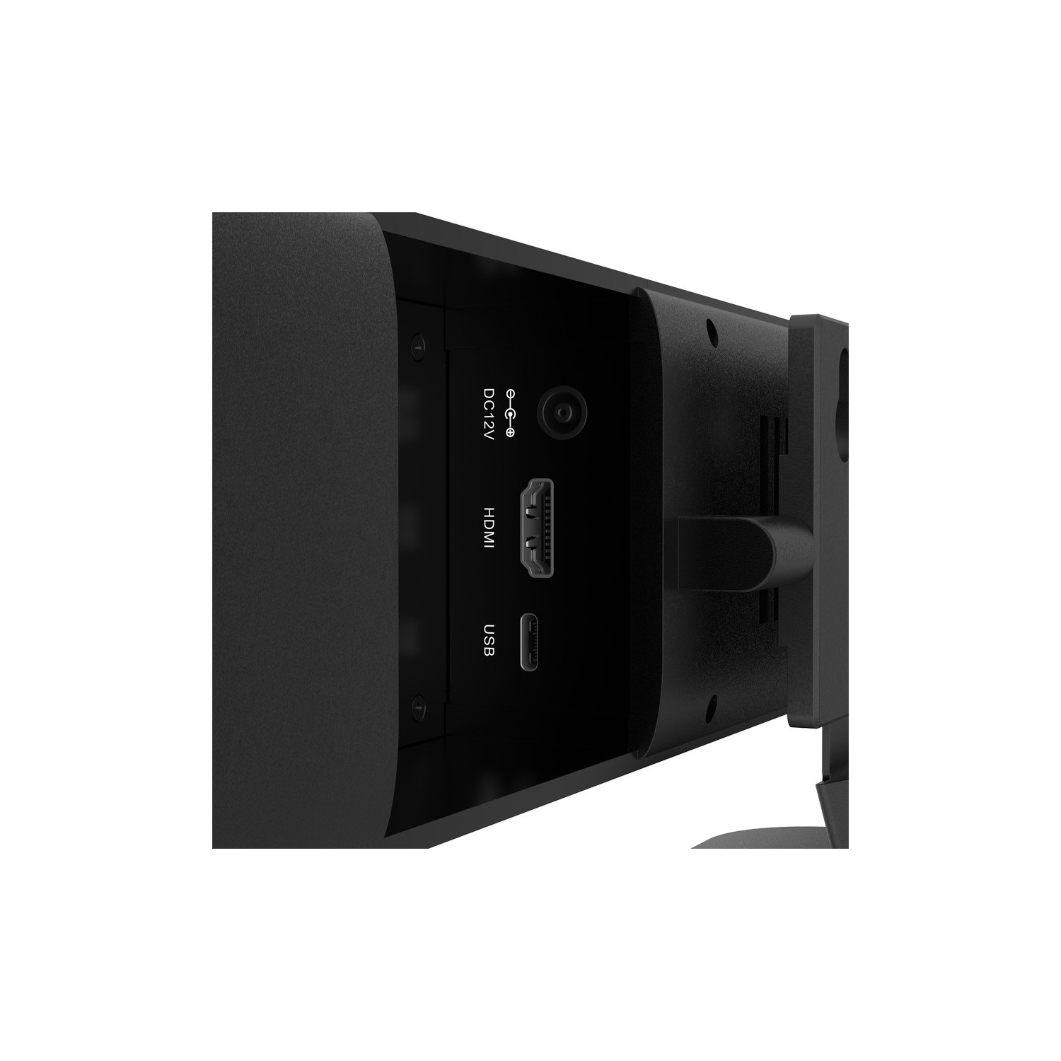 Black DP-M1300 USB 4K All-in-One AI Video Bar for Audio Video Conference Room Sound Bar