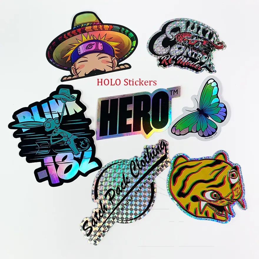 Custom Printing Waterproof Vinyl Stickers Adhesive PVC Die Cut Logo Sticker