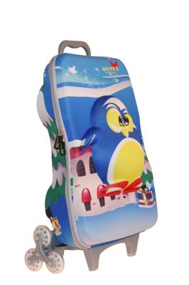 Funny Rolling Kids Hard Case Luggage For School / Travel / Trip NHL002