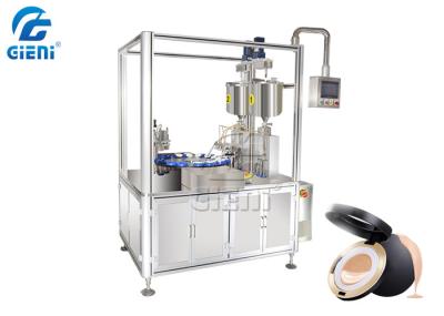 Cosmetic CC Cream Filling Machine 10pcs/Min With 16 Rotary Stations