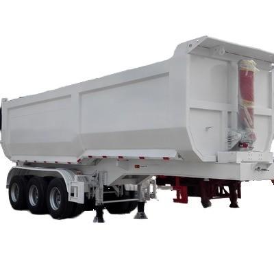 Semi-remorque à décharge à bascule CIMC avec train d'atterrissage standard de 28 tonnes et acier durable