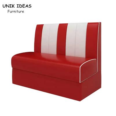Restaurante retro americano Sofa Set Single Side Dining Counch longo do projeto moderno