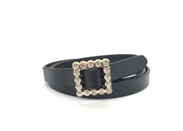 Women Party 1.5cm Dressy Rhinestone Belts With Alloy Buckle