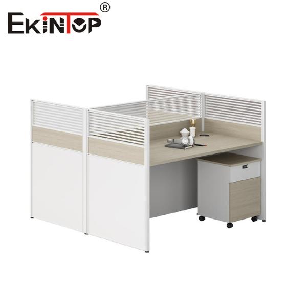 Customizable Wooden Modern Modular Employee Workstation With Storage Cabinet