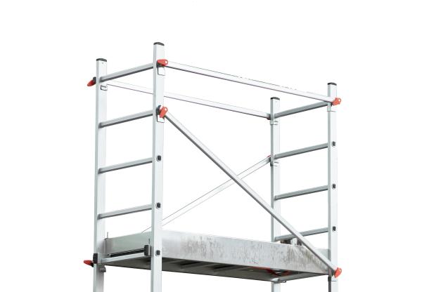 3.32M Outdoor Aluminum Scaffold Tower Slip Resistant Stable Performance