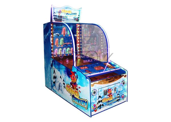 Carnival Game Redemption Arcade Machine Clown Frenzy Throw Ball Hit Down
