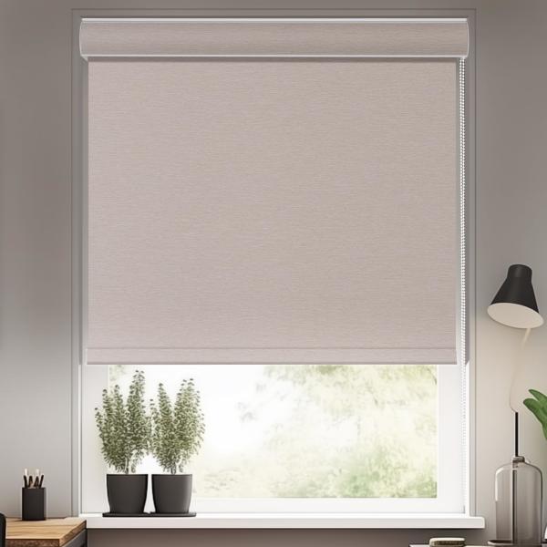 Window Roller Blind Fabric Polyester Between Glass Integral Blinds Semi Blackout
