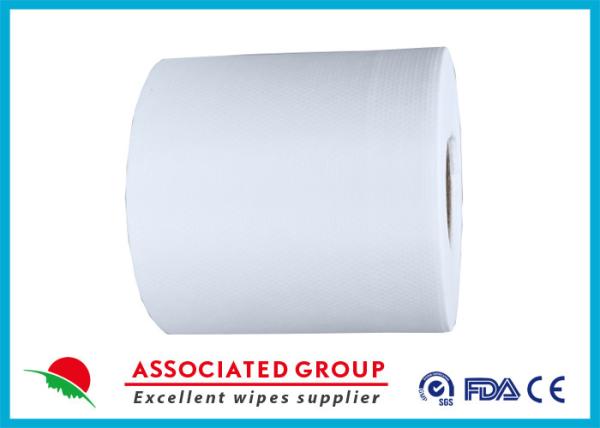 Customized Non Woven Roll , Pearl Dot Spunlace Nonwoven Fabric Ventilating