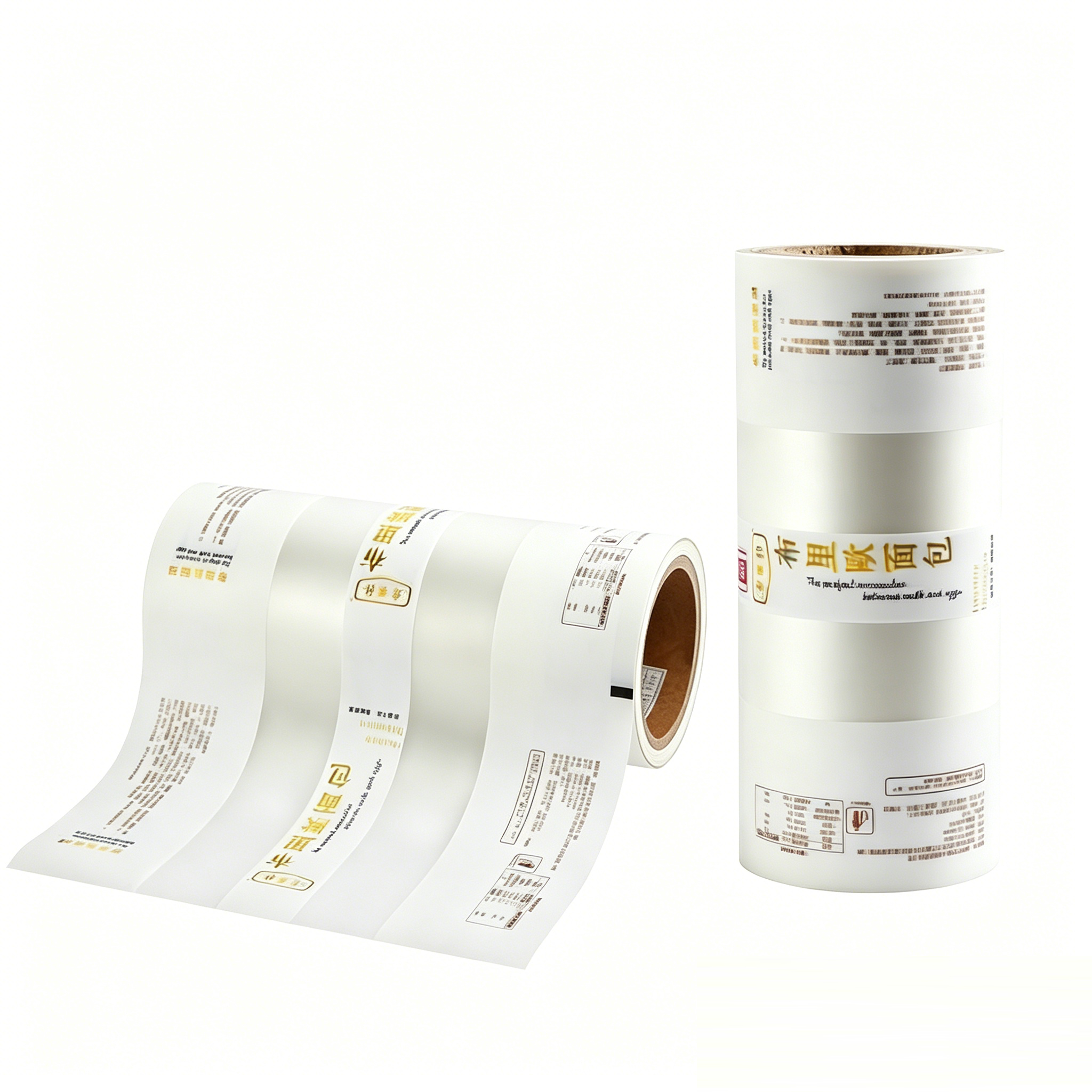 Custom Matte Finish Bread Packaging Rollstock Film | High Barrier Food Grade Laminated Roll Film for Bakery Bread & Pastry Automatic Packing