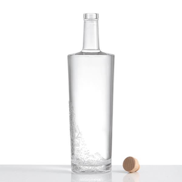 Body Material Glass and Customized Printing for 500ml Glass Bottle of Whisky