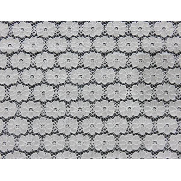Regularty of typography nylon&cotton Lace fabric for ladies garment