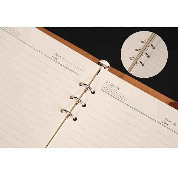 Customized A5 Business Notebook with Portable Loose-leaf Design and Leather Cover