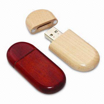 capacidad grande AT-101Q de memoria USB de madera