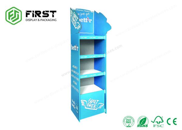 OEM Customized Printing Promotional Recycling Paper Floor Cardboard Display Stand