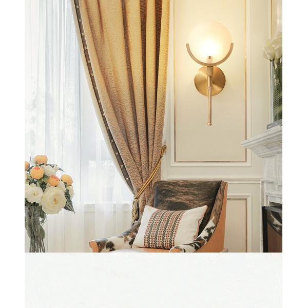 Art Deco Gold Led Wall Lamp Parlor Wall Sconce Bedroom Bedside Aisle Balcony Wall Lights (WH-OR-239)
