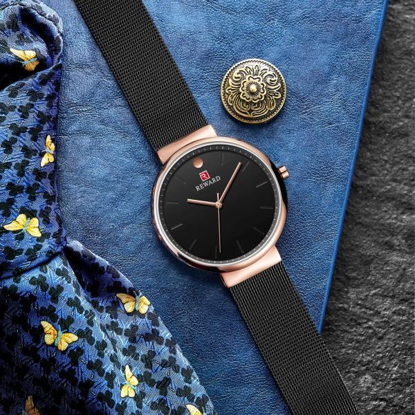 Quartz Movement Mens Stainless Steel Watches Alloy Case 3 Atm Water Resistant