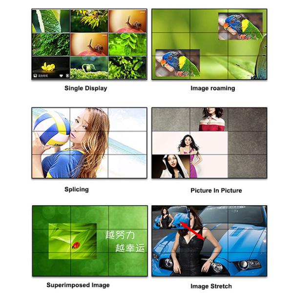 Narrow Commercial Video Wall 1.8 Mm Resolution 1920*1080 500 Nits Easy Use