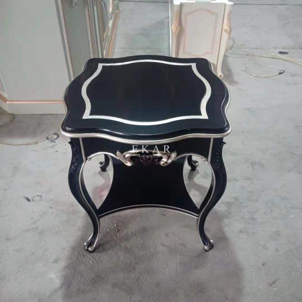 Antique Elegant Square Coffee Side Table Living Room Furniture