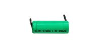 NIMH 1.2V 300MAH 耐久性のある再充電可能なニッケル金属水化物電池 記憶効果なし 容量が変動する