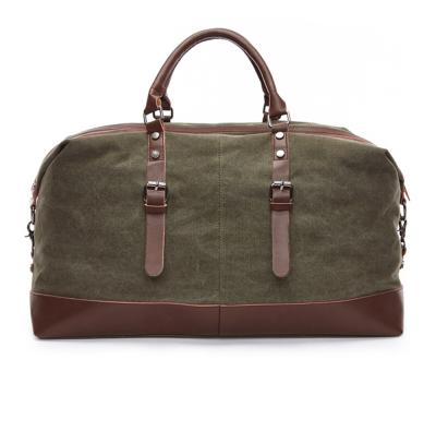 Saco de Duffle verde da lona