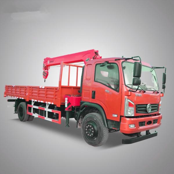 Hydraulic Crane 6.3 Ton Truck Mounted Crane Straight Telescopic Arm Boom Lorry Crane