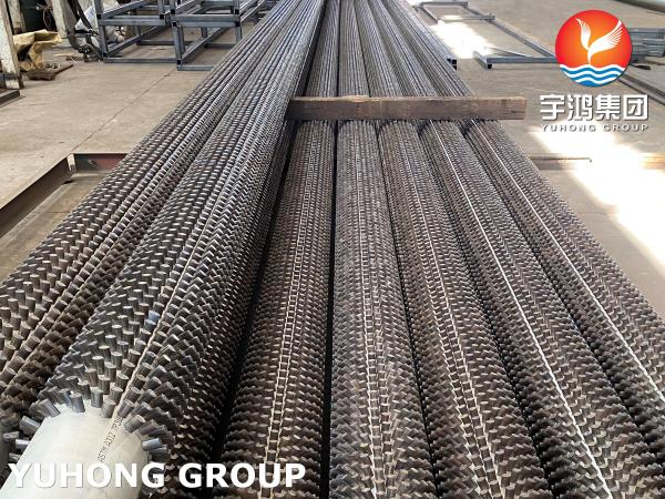 P5 Alloy Steel Studded Fin Tube 13Cr (SS 410) Pin Tube Welding Type for Steam Reforming Furnace