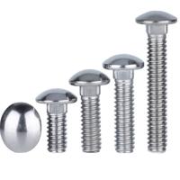 304 de acero inoxidable cabeza redonda cuadro cuello puente de tornillo DIN603 grado 8.8 galvanizado