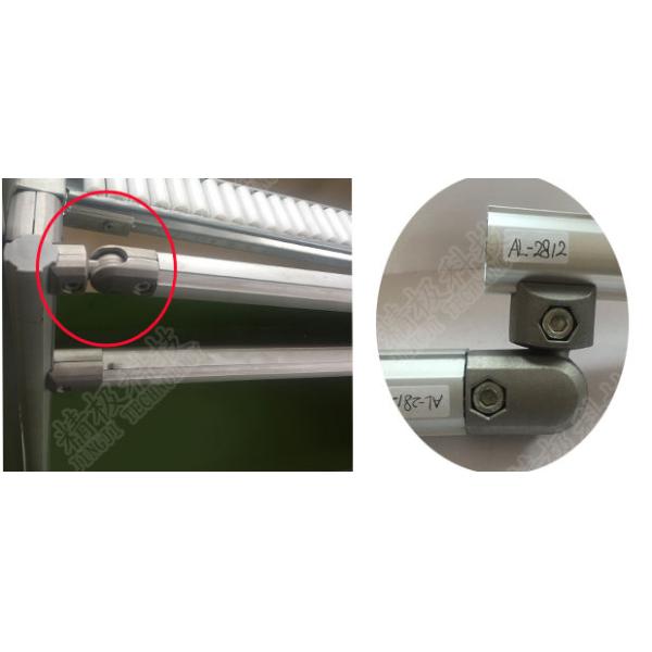 Conector Accesorios de tubería de aluminio fundido interior AL-10 180 grados de rotación libre Plata