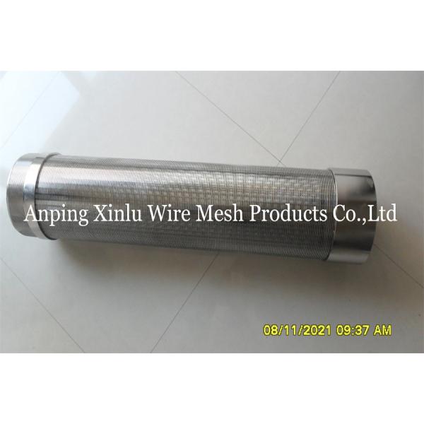 SS316L Wedge Wire Strainer Pipe 6 Inch 152.40mm Inner Diameter Continuous Slot Screen Tube