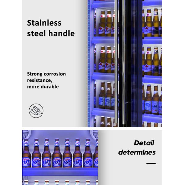 Холодильник напитка замораживателя черного тела коммерчески чистосердечный с 5 полками слоя