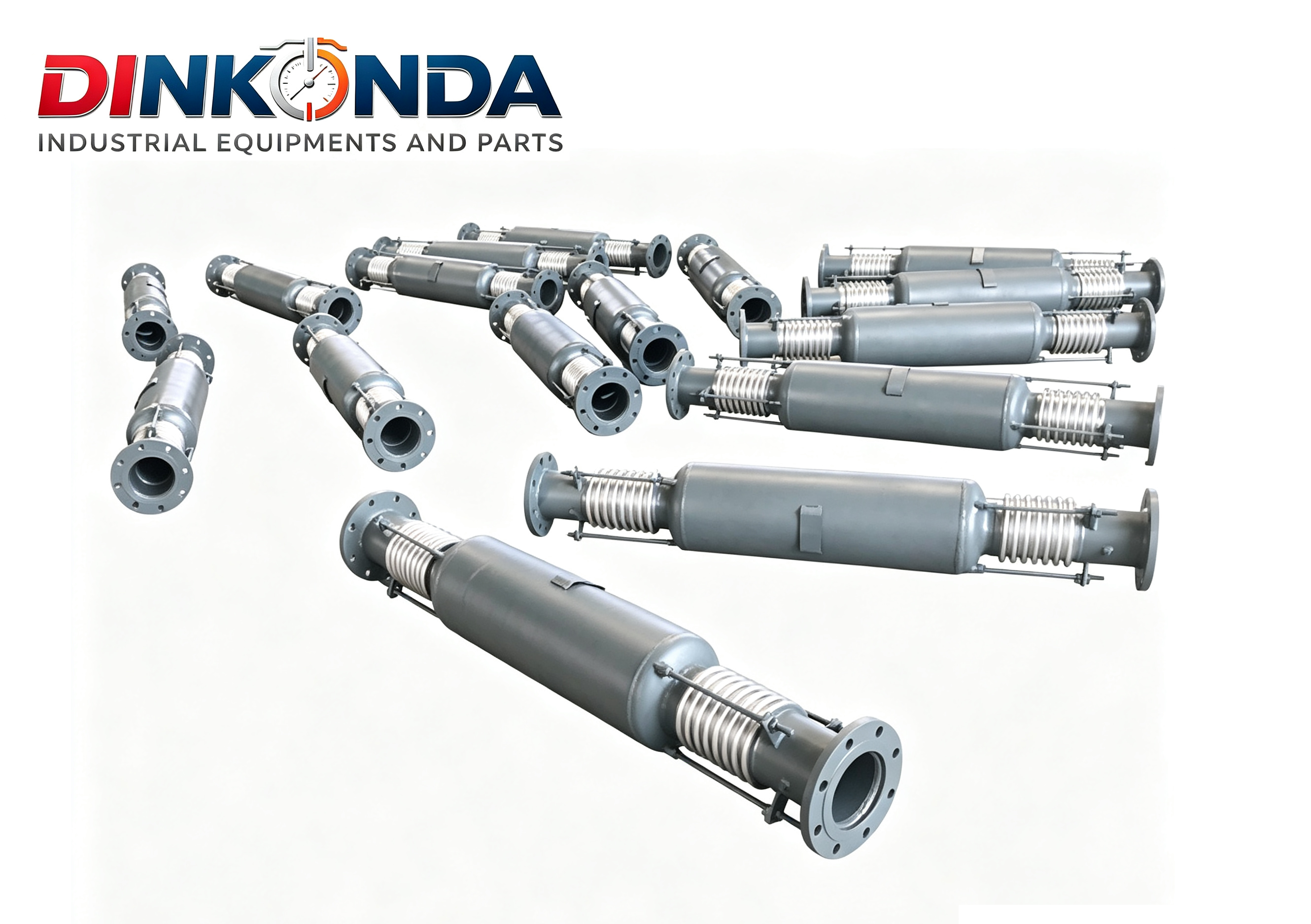 DINKONDA GLOBAL Power Plants Special DN50-DN2000 Flange Connection Bypass Type Internal And External Pressure Balance Compensator Metal Corrugated Expansion Joint