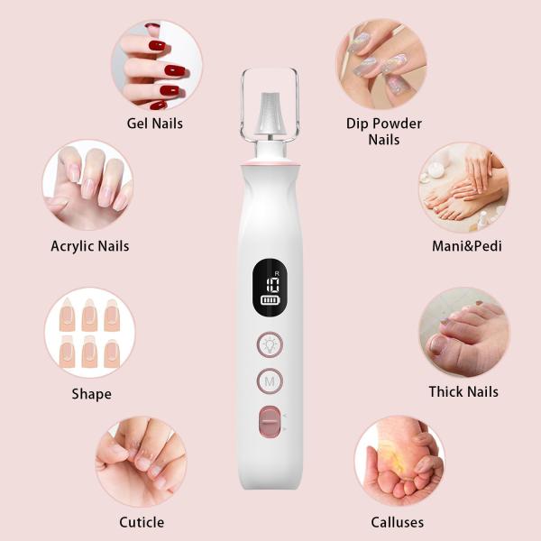 Electric Manicure Professional 10 in 1 Portable Pedicure Nail File Set Nail  Polisher