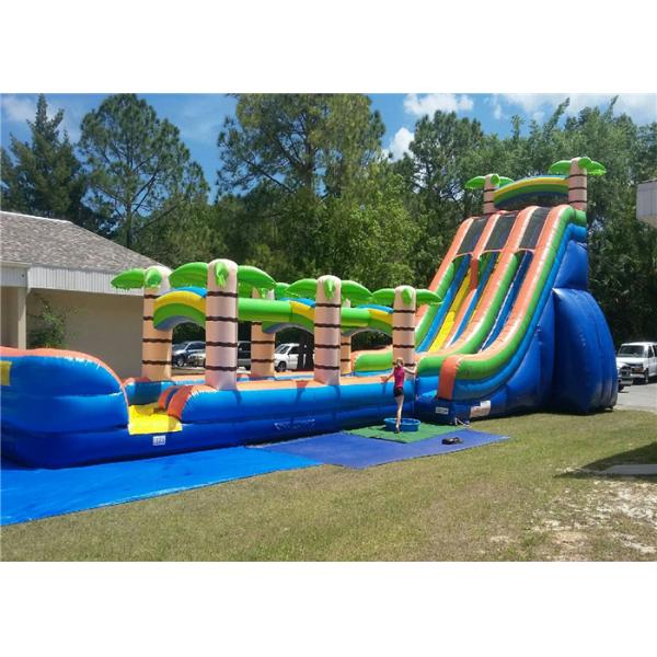 Стойкость практически Воркманьшип водных горок надувного замка пальмы длинная