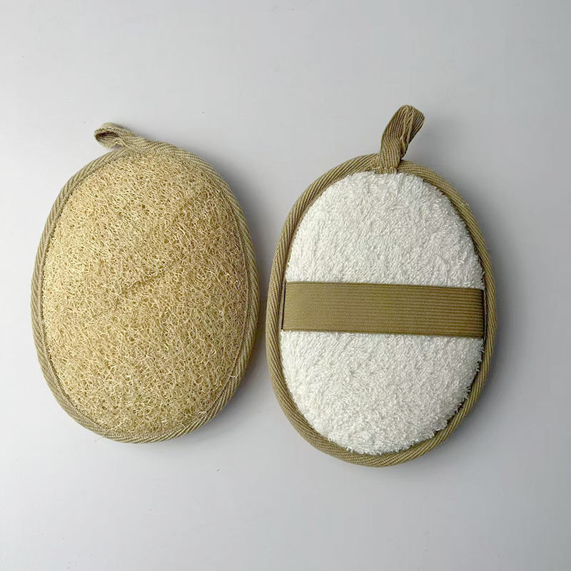100% Natural Exfoliating Loofah Flat Body Scrubber Egyptian Bath Sponge