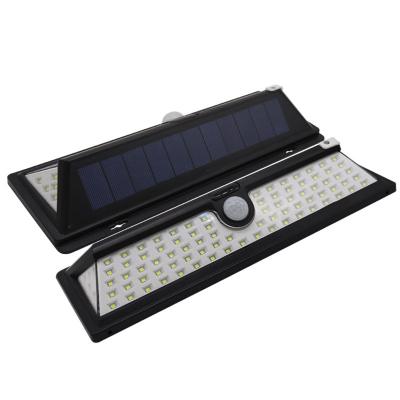 Irradiação larga luminosa lateral do sensor três solares exteriores das luzes da parede do diodo emissor de luz IP65