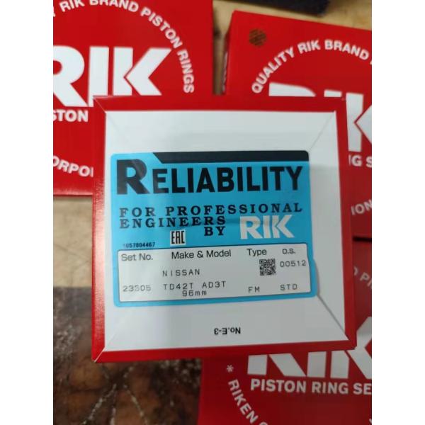 поршневые кольца 96mm RIK для набора кольца поршеня Nissan Td42 Ad-3 No.12033-06j10