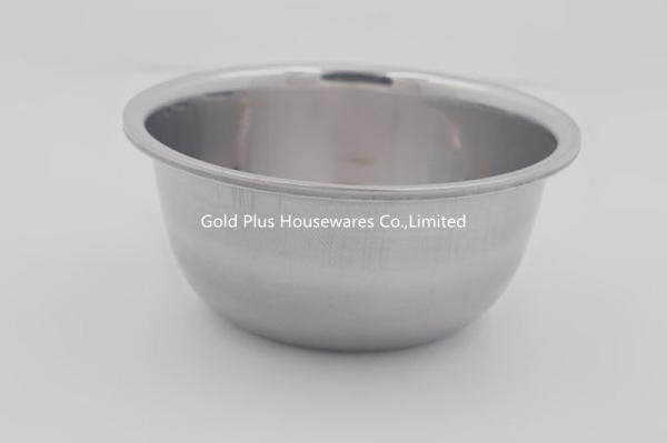 18cm Kitchenware cheap metal stainless steel basin mixing bowl salad bowl