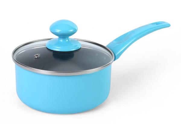 Multi Colored SGS Forged Aluminum 14cm Aluminum Milk Pan