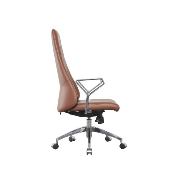 Sterling Leath Modern Executive Chairs NS Staff Swivel Aluminum