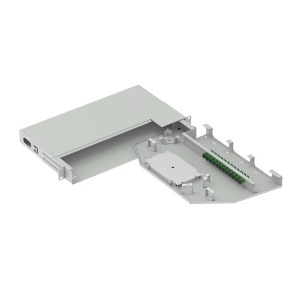 12 Cores Swing Patch Panel Optical Distribution Frame 19 Inch SC APC Type Fiber Optic Equipment No