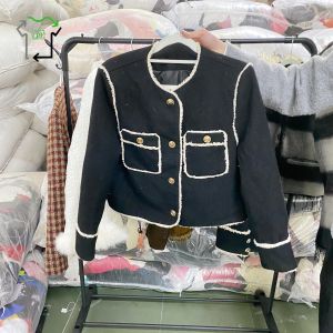 Women Small Fragrance Used Down Jacket Fashionable Clothing Second Hand Wholesale