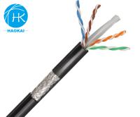PVC Jacket Outdoor SFTP CAT6  LAN Cable CCA Internet Network Cable