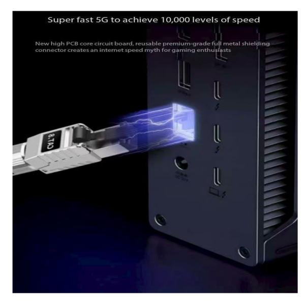 Copper  Silver Braided Cat8 Ethernet Cable CAT8 SFTP  RJ45 Network Patch Audio Cable