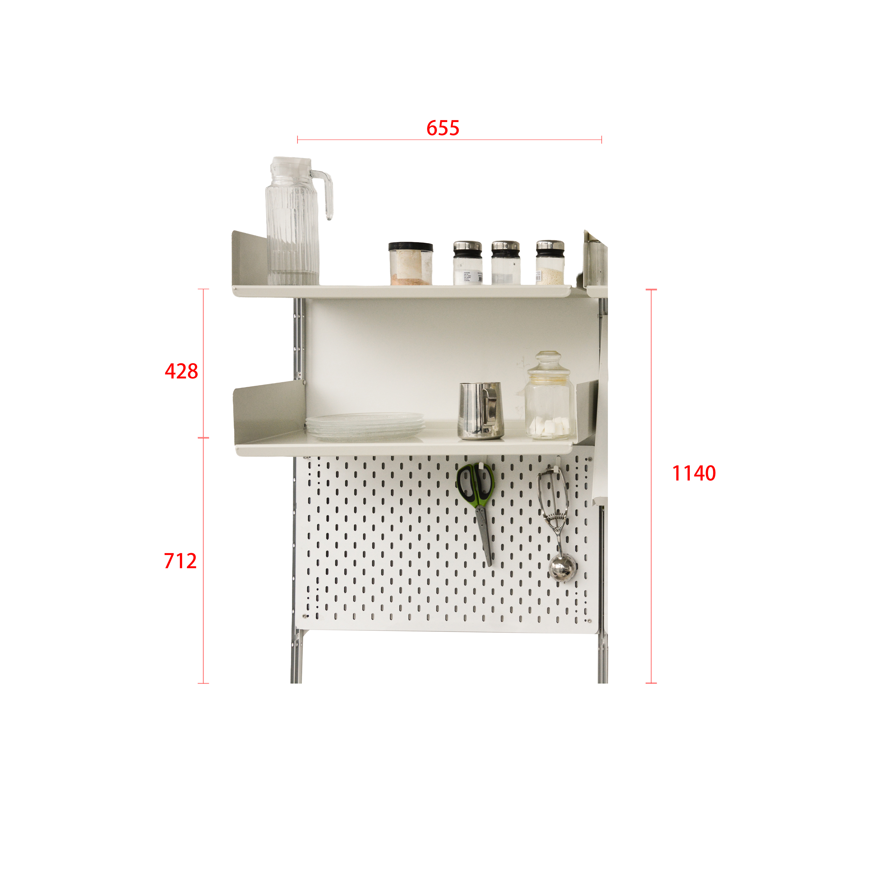 Industrial Metal Detachable Storage Rack Suitable for Assembling Kitchen Multi-Room Use