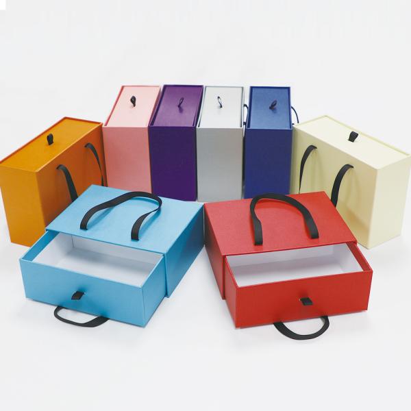 Embossing 0.5kg 800gsm Sliding Cardboard Drawer Box Bags